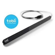 Close up of Tobii device on white background