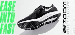 Close up of Nike slip on shoe